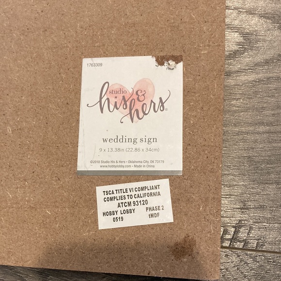 Wedding/birth/family sign - Picture 2 of 3